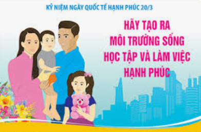 Hưởng ứng ngày quốc tế hạnh phúc với chủ đề Hạnh phúc cho mọi người