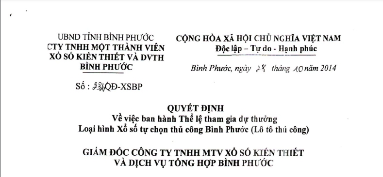 Thể lệ tham gia dự thưởng Xổ số lô tô thủ công