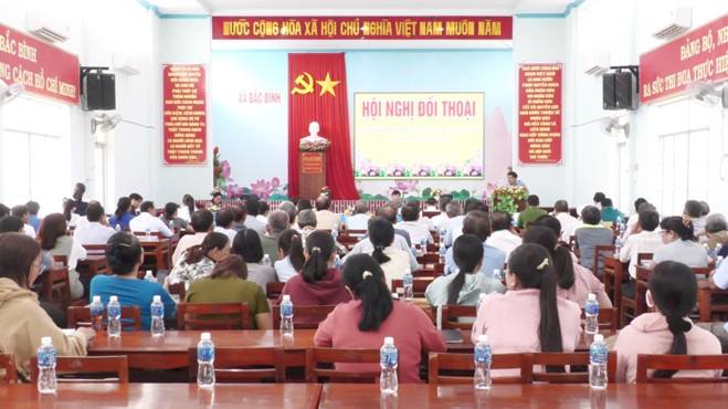 Đối thoại giữa đồng chí Bí thư Đảng ủy xã Bắc Bình và Chủ tịch UBND xã với nhân dân năm 2025