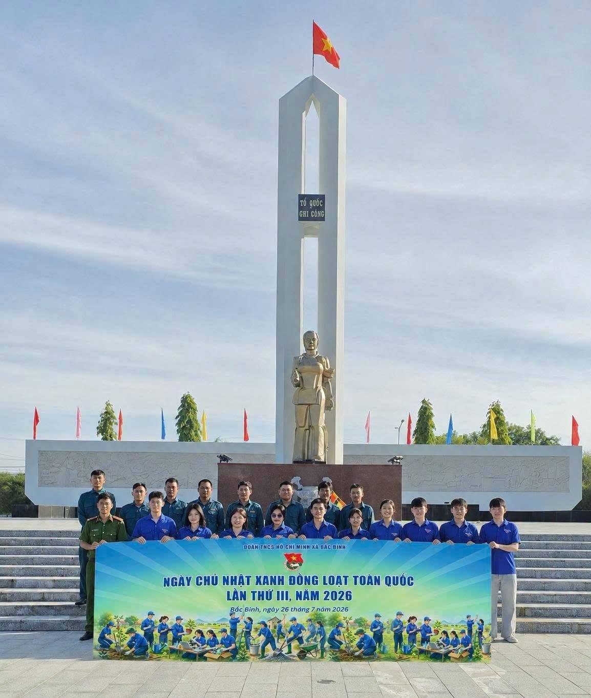 ĐOÀN XÃ BẮC BÌNH RA QUÂN NGÀY CHỦ NHẬT XANH LẦN THỨ III NĂM 2026