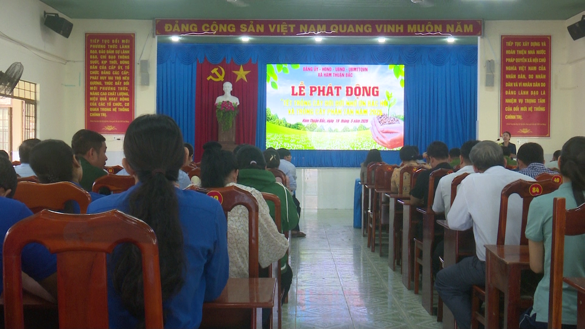Xã Hàm Thuận bắc tổ chức Lễ phát động “Tết trồng cây đời đời nhớ ơn Bác Hồ” và trồng cây phân tán năm 2026