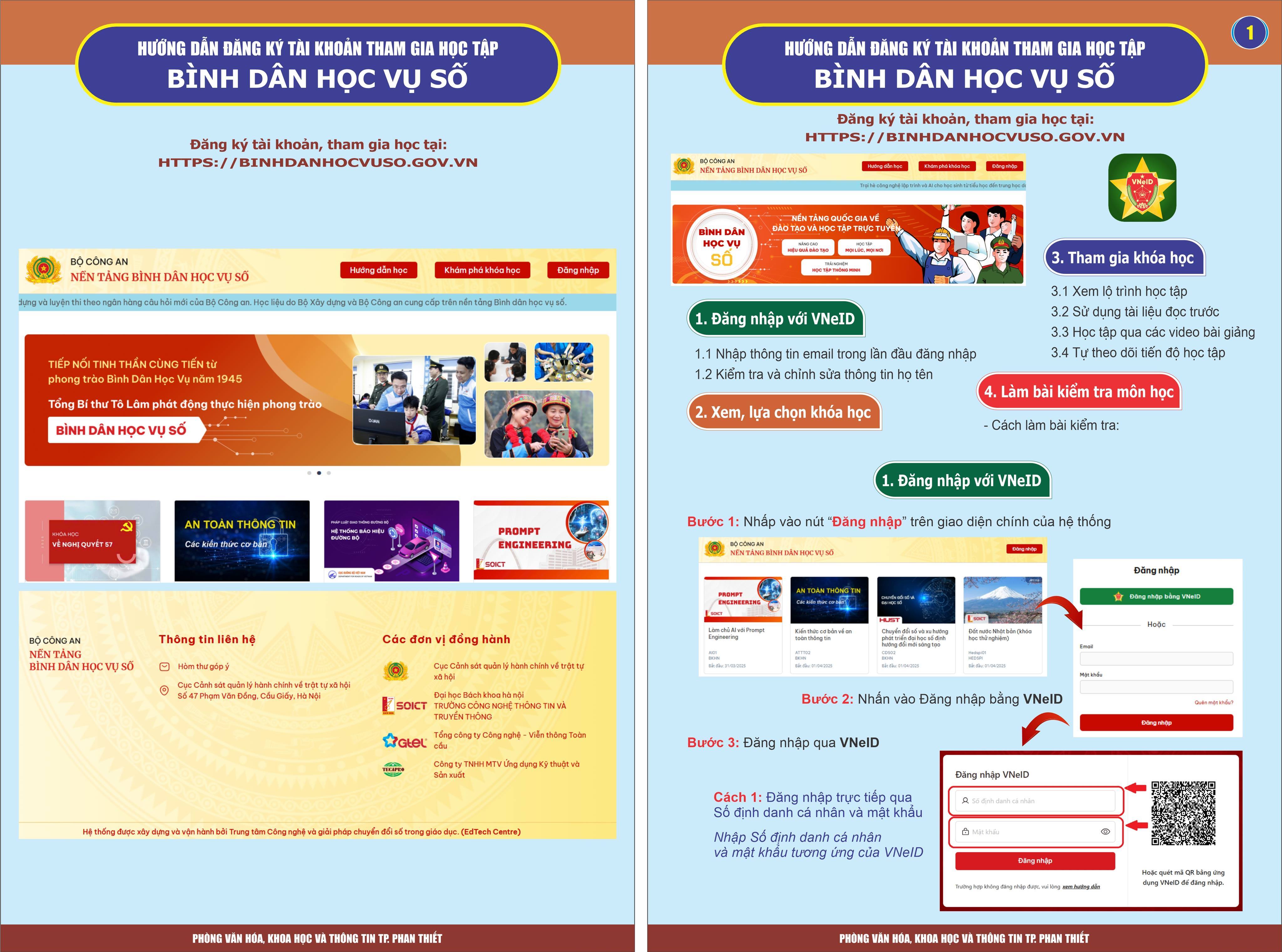 Tài liệu hướng dẫn sử dụng nền tảng BÌNH DÂN HỌC VỤ SỐ