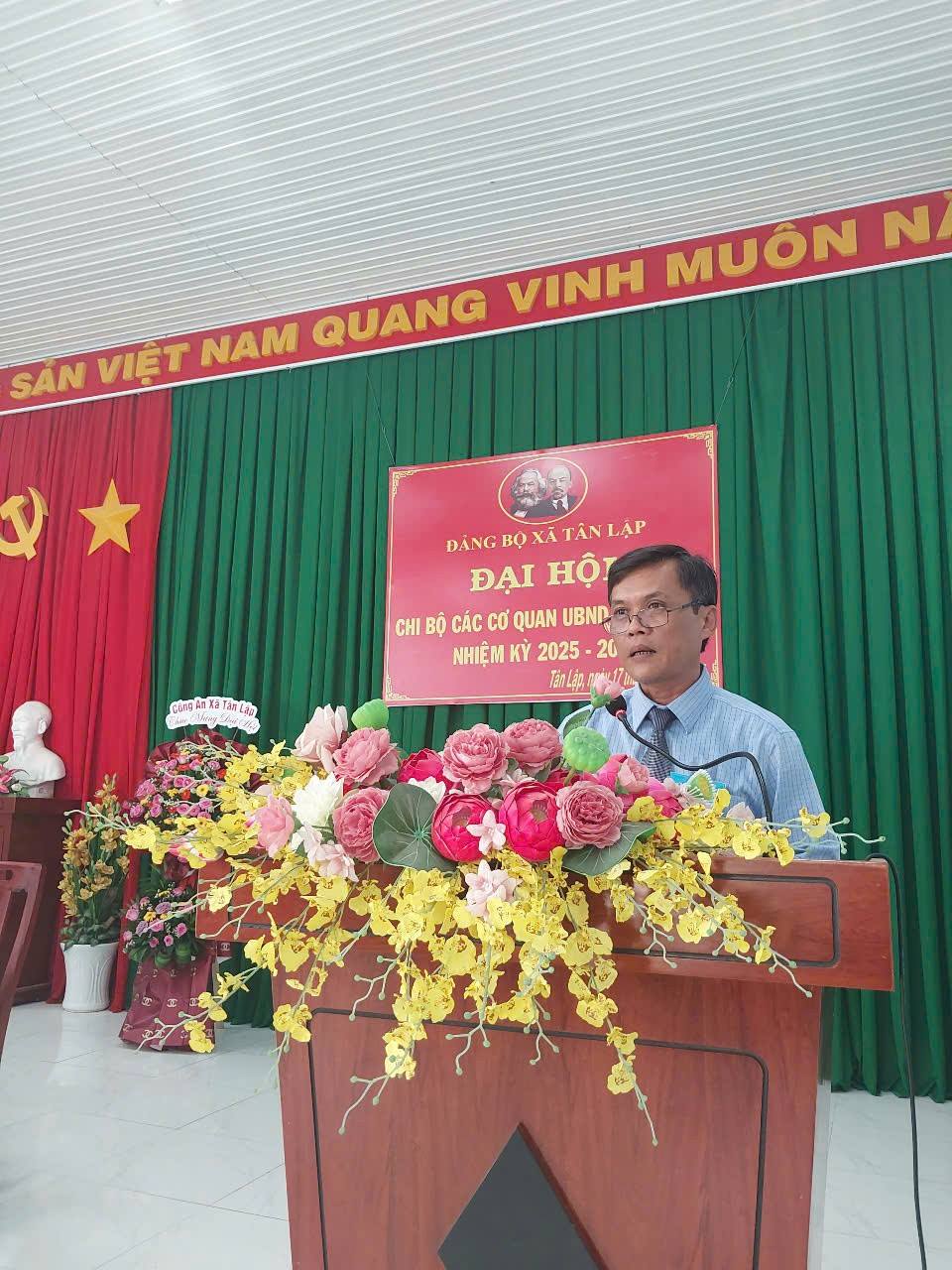 Đại hội Chi bộ các cơ quan UBND xã Tân Lập