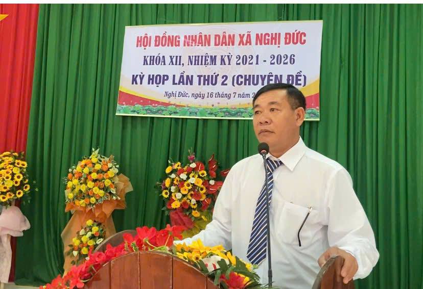 KỲ HỌP THỨ 2 (CHUYÊN ĐỀ) CỦA HỘI ĐỒNG NHÂN DÂN XÃ NGHỊ ĐỨC KHÓA XII, NHIỆM KỲ 2021 – 2026