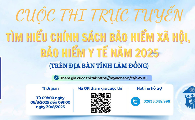 THÔNG TIN VỀ CUỘC THI TRỰC TUYẾN “TÌM HIỂU CHÍNH SÁCH BẢO HIỂM XÃ HỘI, BẢO HIỂM Y TẾ NĂM 2025”