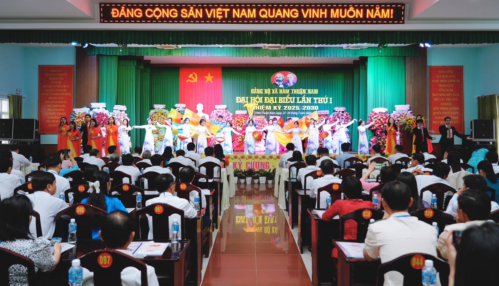 Đảng bộ xã Hàm Thuận Nam tổ chức thành công Đại hội đại biểu Đảng bộ xã Lần thứ I, nhiệm kỳ ( 2025-2030)