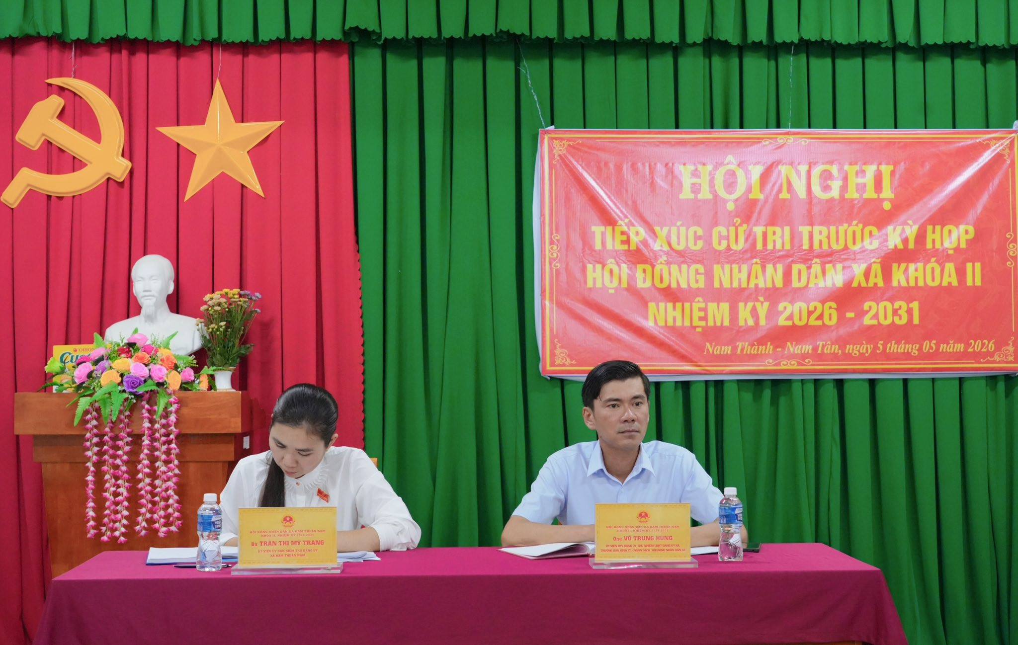 Tổ đại biểu HĐND xã Hàm Thuận Nam, đơn vị bầu cử số 4 tiếp xúc cử tri thôn Nam Thành và thôn Nam Tân