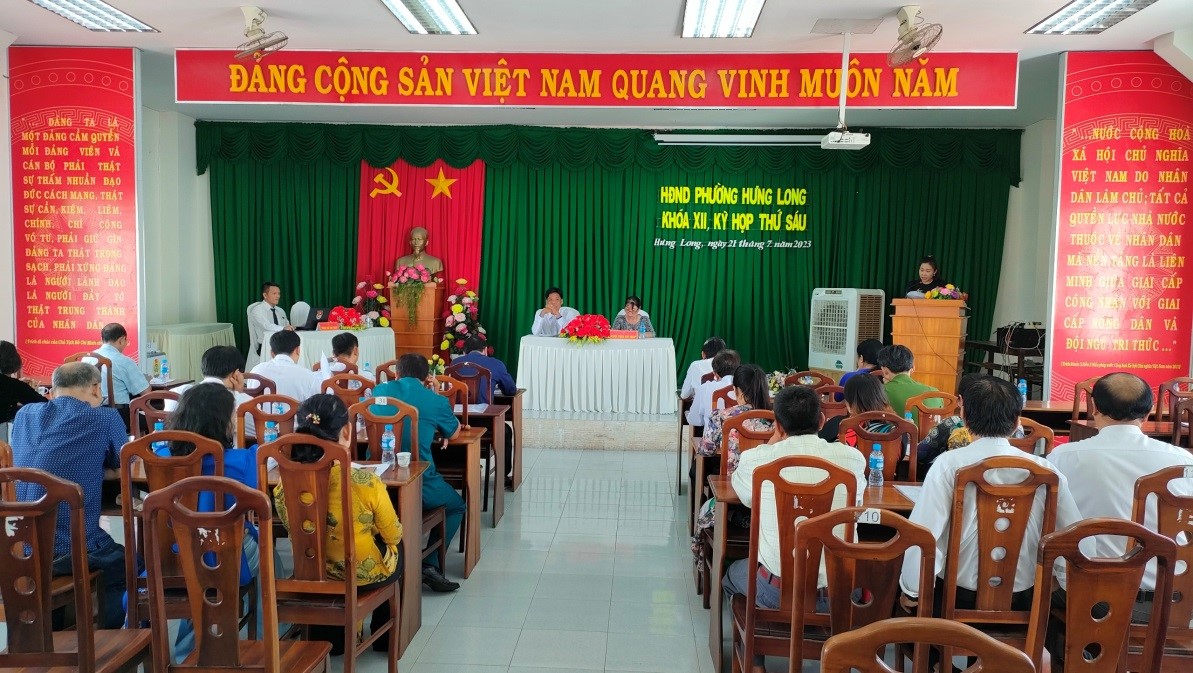 HỘI ĐỒNG NHÂN DÂN PHƯỜNG, KỲ HỌP THỨ SÁU KHÓA XII, NHIỆM KỲ 2021- 2026