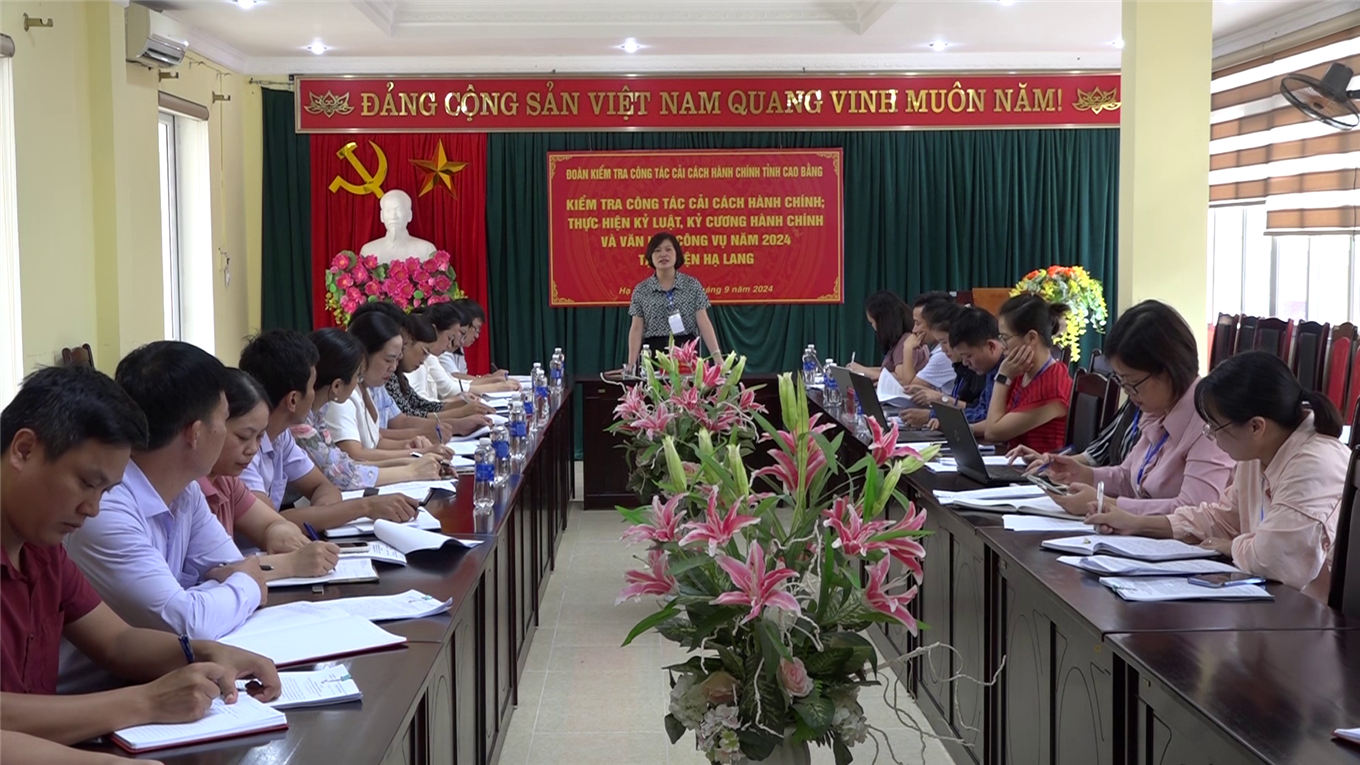 Kiểm tra công tác cải cách hành chính năm 2024