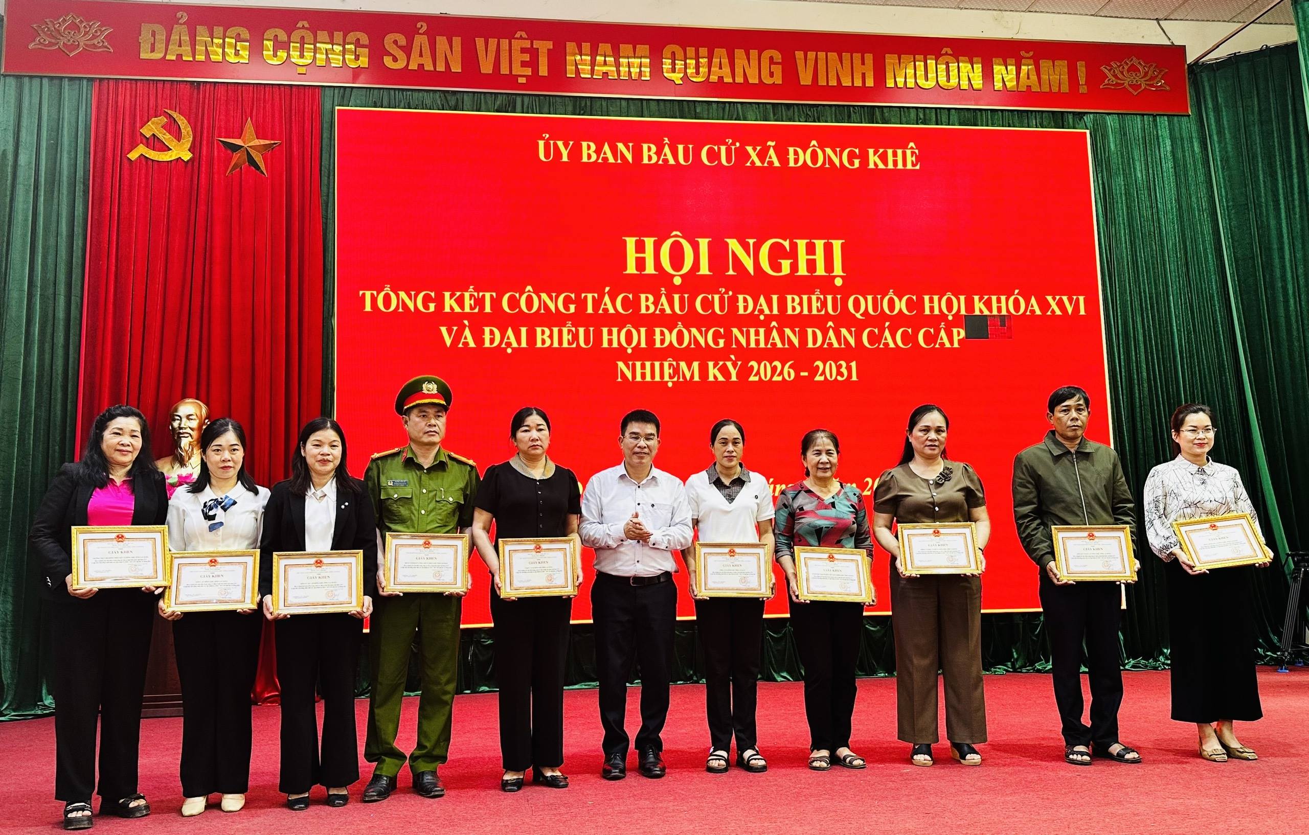 Đông Khê tổng kết công tác bầu cử đại biểu Quốc hội và đại biểu Hội đồng nhân dân các cấp nhiệm kỳ 2026 - 2031