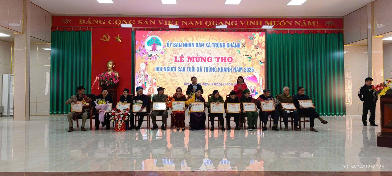UBND xã tổ chức Lễ mừng thọ cho người cao tuổi năm 2025