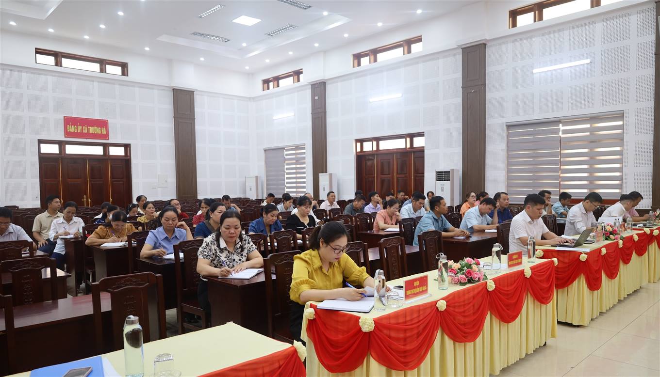Hội nghị lần thứ nhất Ủy ban MTTQ xã Trường Hà nhiệm kỳ 2024 – 2029
