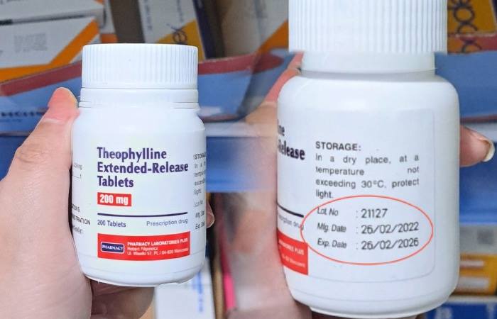 Kiểm tra, xử lý, truy tìm nguồn gốc thuốc giả THEOPHYLLINE EXTENDED RELEASE TABLETS 200mg