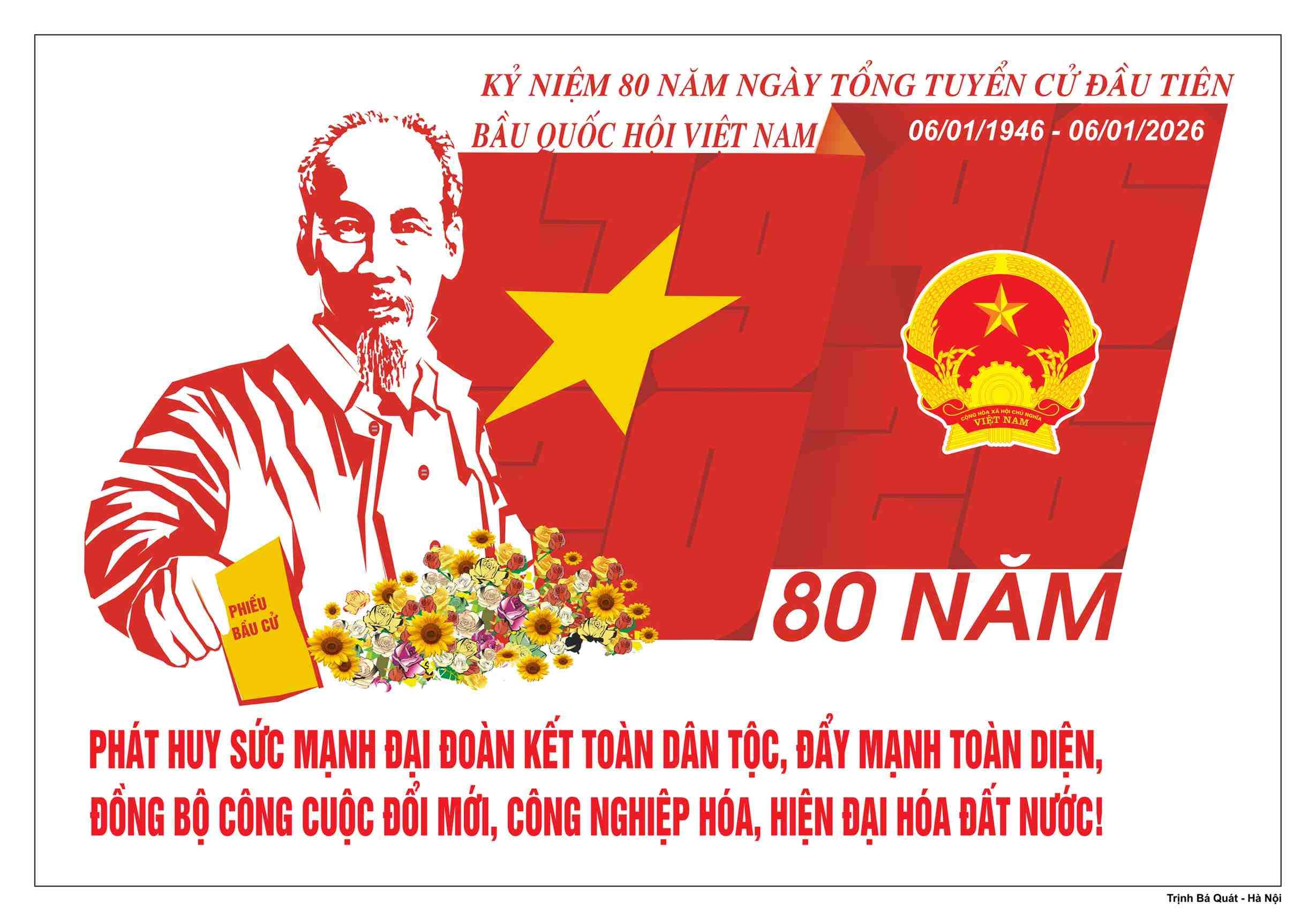 Đề cương tuyên truyền kỷ niệm 80 năm ngày tổng tuyển cử đầu tiên bầu Quốc hội Việt Nam (06/01/1946 - 06/01/2026)