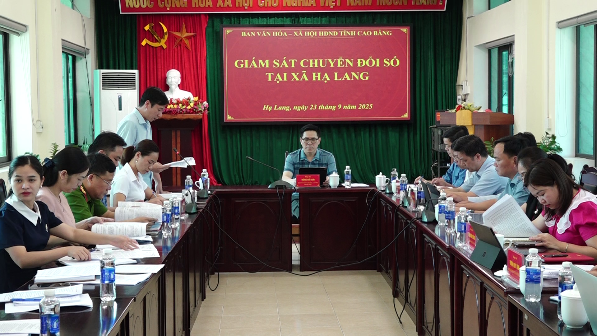 Đoàn Giám sát của Ban Văn hóa - Xã hội, HĐND tỉnh Cao Bằng giám sát việc thực hiện chuyển đổi số 