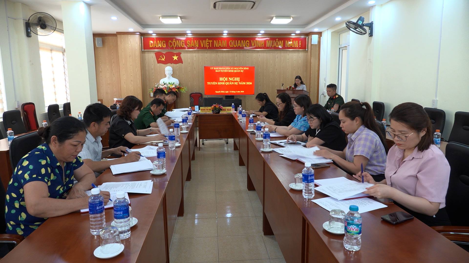 XÃ NGUYÊN BÌNH TỔ CHỨC HỘI NGHỊ   TUYỂN SINH QUÂN SỰ NĂM 2026  ​