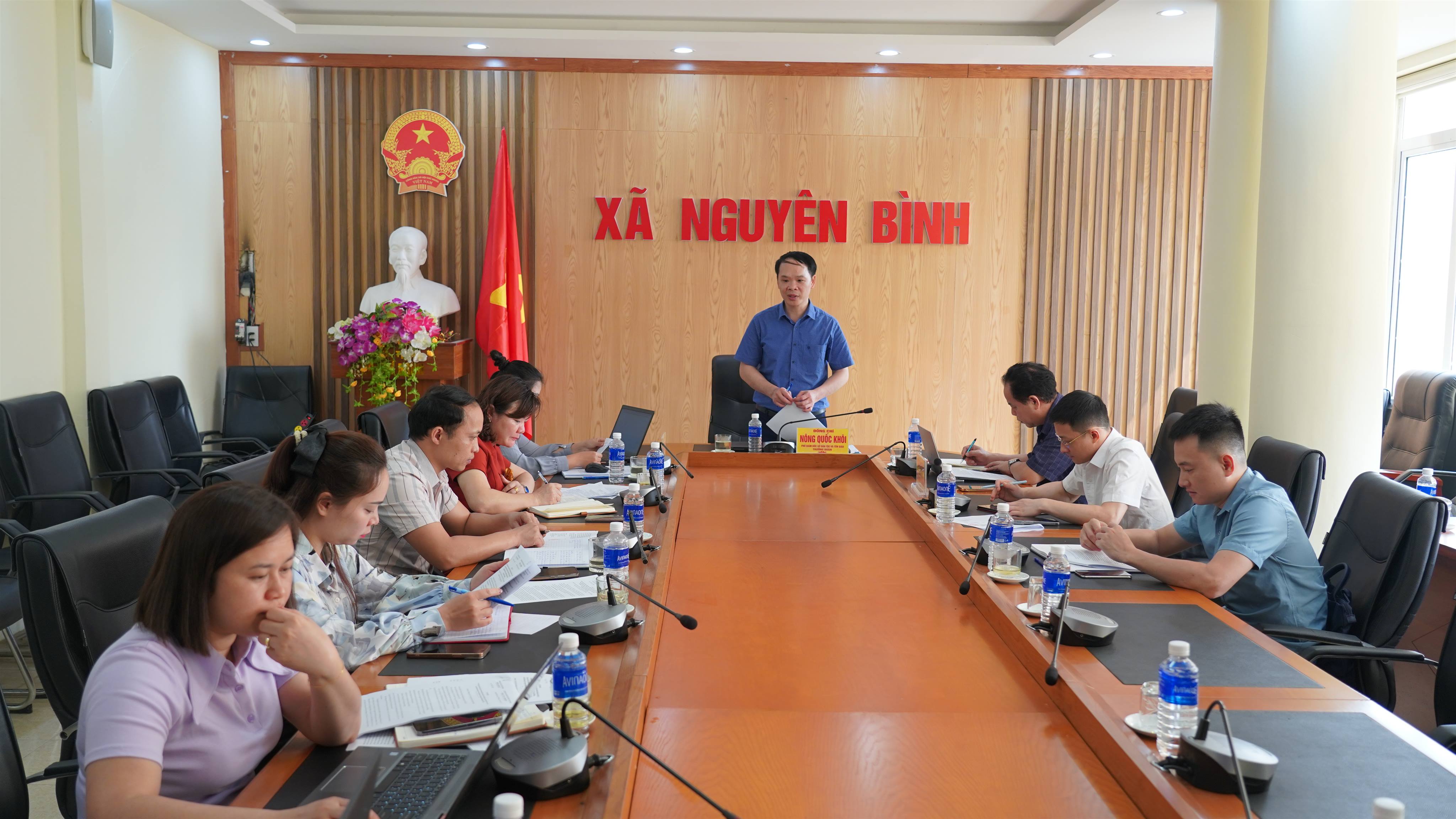 Sở Dân tộc và Tôn giáo tỉnh Cao Bằng kiểm tra, triển khai thực hiện các chính sách, pháp luật về dân tộc và tín ngưỡng tôn giáo tại xã Nguyên Bình