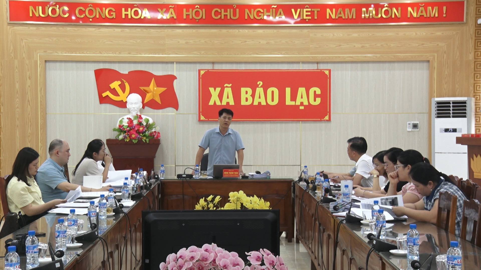 ĐOÀN KIỂM TRA SỞ KHOA HỌC VÀ CÔNG NGHỆ KIỂM TRA, RÀ SOÁT HOẠT ĐỘNG SÁNG KIẾN TẠI XÃ BẢO LẠC
