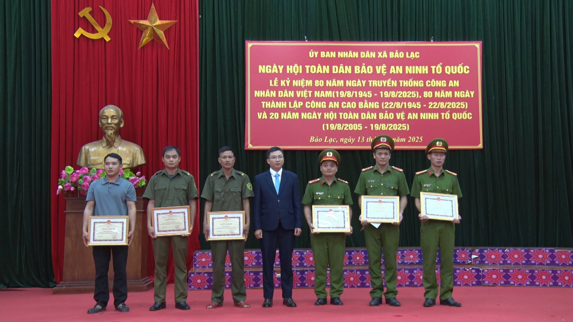 Xã Bảo Lạc: Tổ chức Ngày hội toàn dân bảo vệ An ninh Tổ quốc năm 2025
