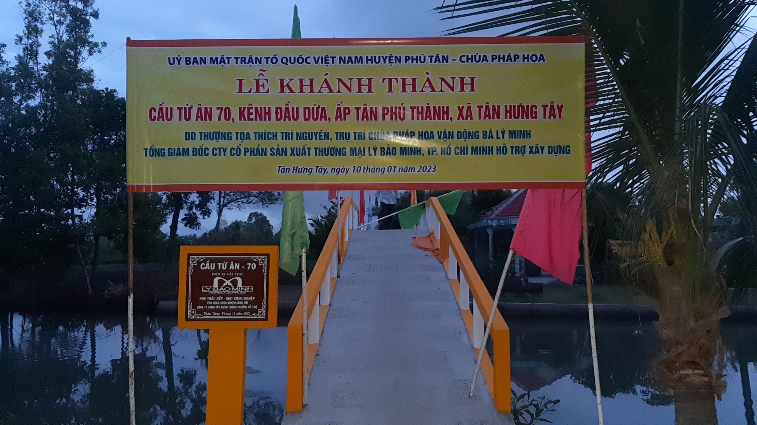 Lễ khánh thành cầu Từ Ân 70