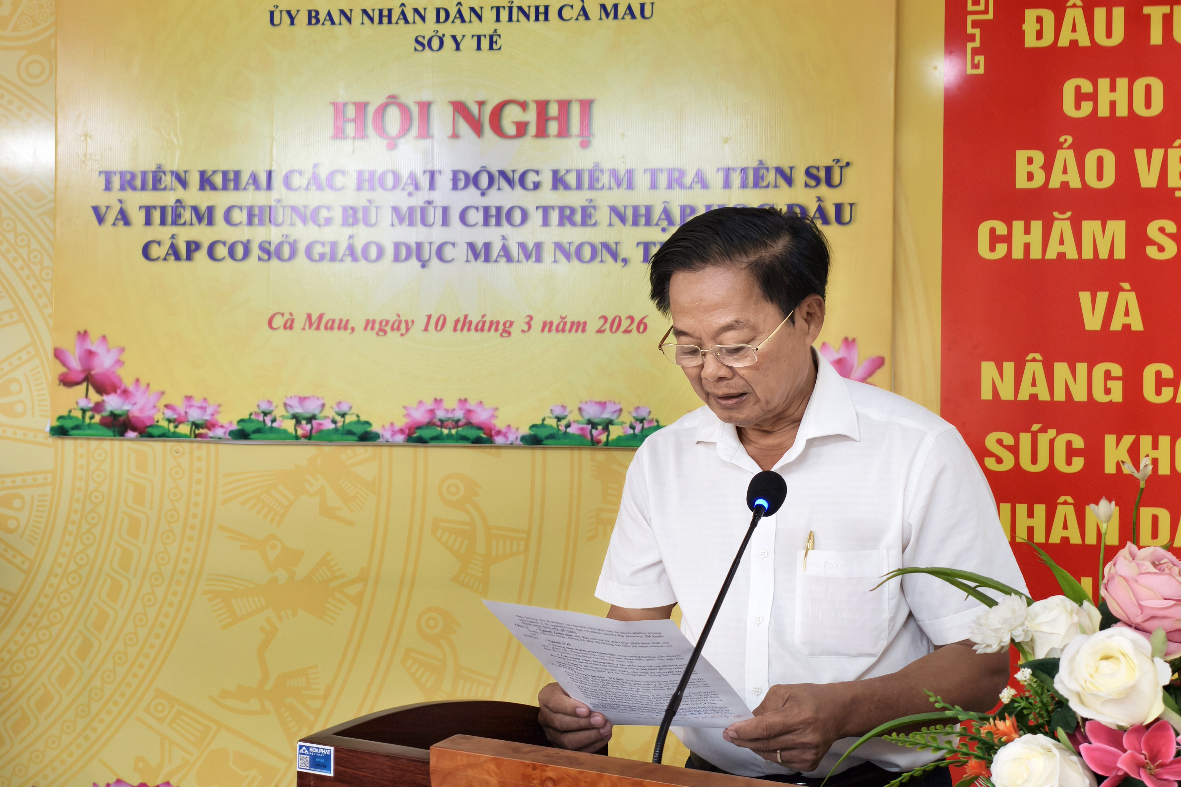 Tập huấn triển khai kiểm tra tiền sử và tiêm chủng bù liều cho trẻ