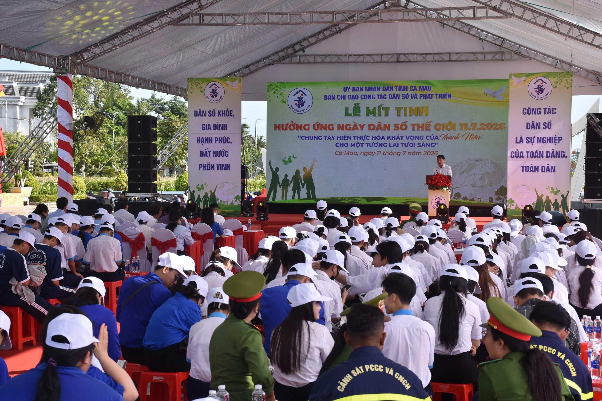 Cà Mau: Mít tinh hưởng ứng Ngày Dân số Thế giới 2026 – Vì một tương lai bền vững của thế hệ trẻ