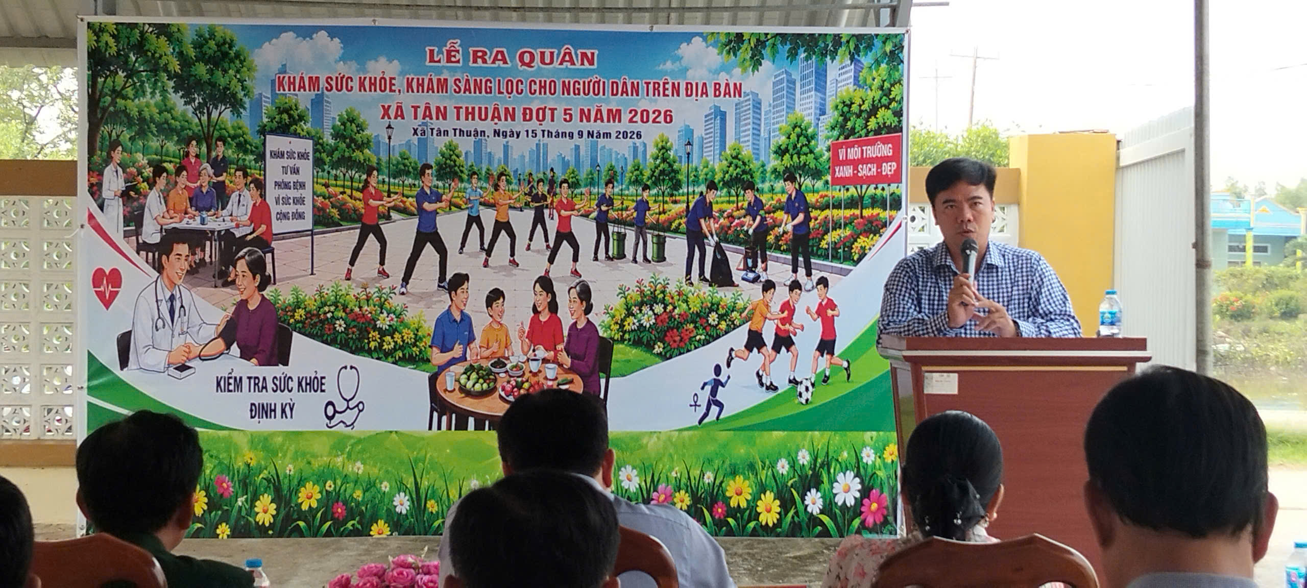 Tân Thuận phát động khám sức khỏe, khám sàng lọc miễn phí đợt 5