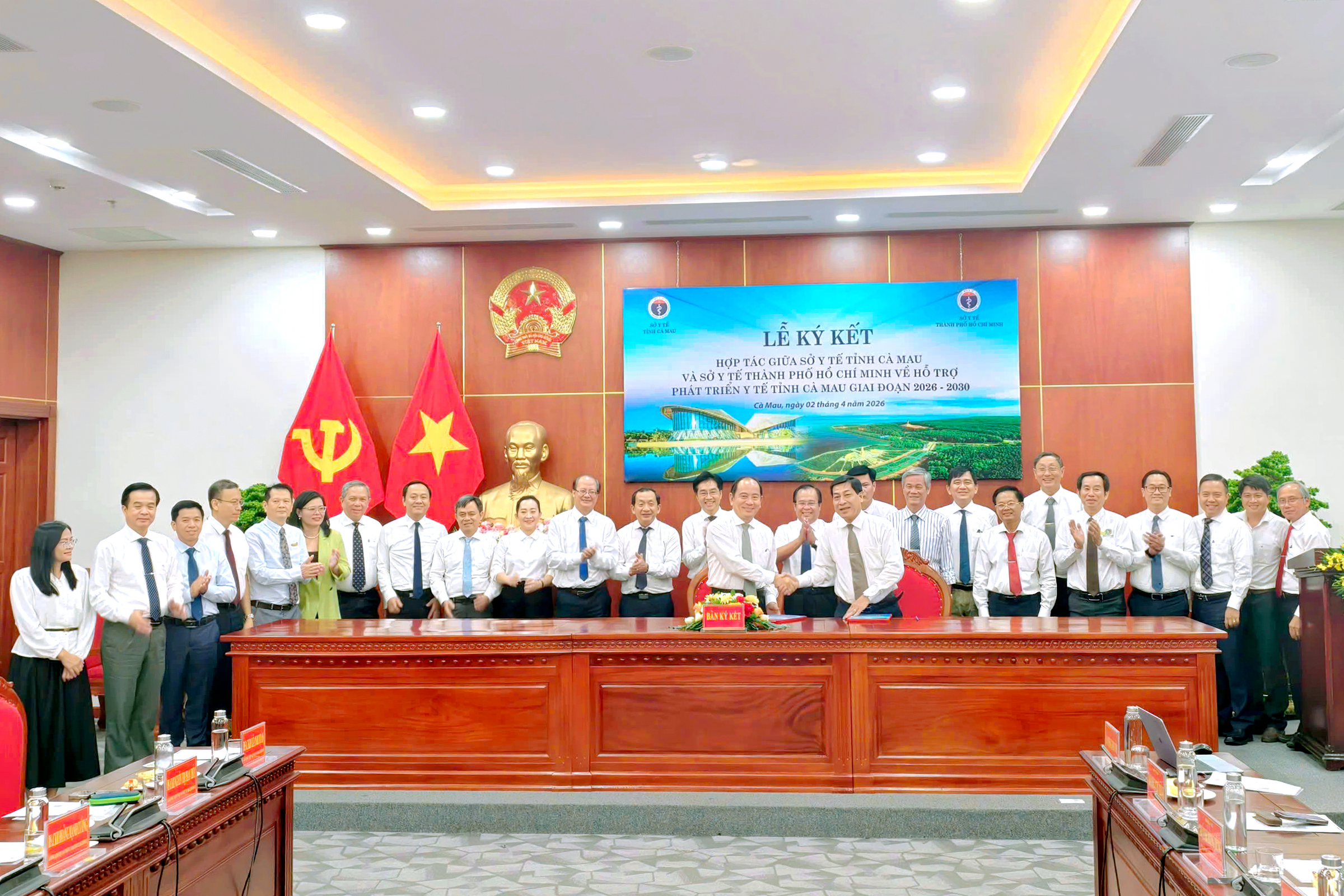 Ký kết thỏa thuận hợp tác giữa Sở Y tế Thành phố Hồ Chí Minh  và Sở Y tế tỉnh Cà Mau