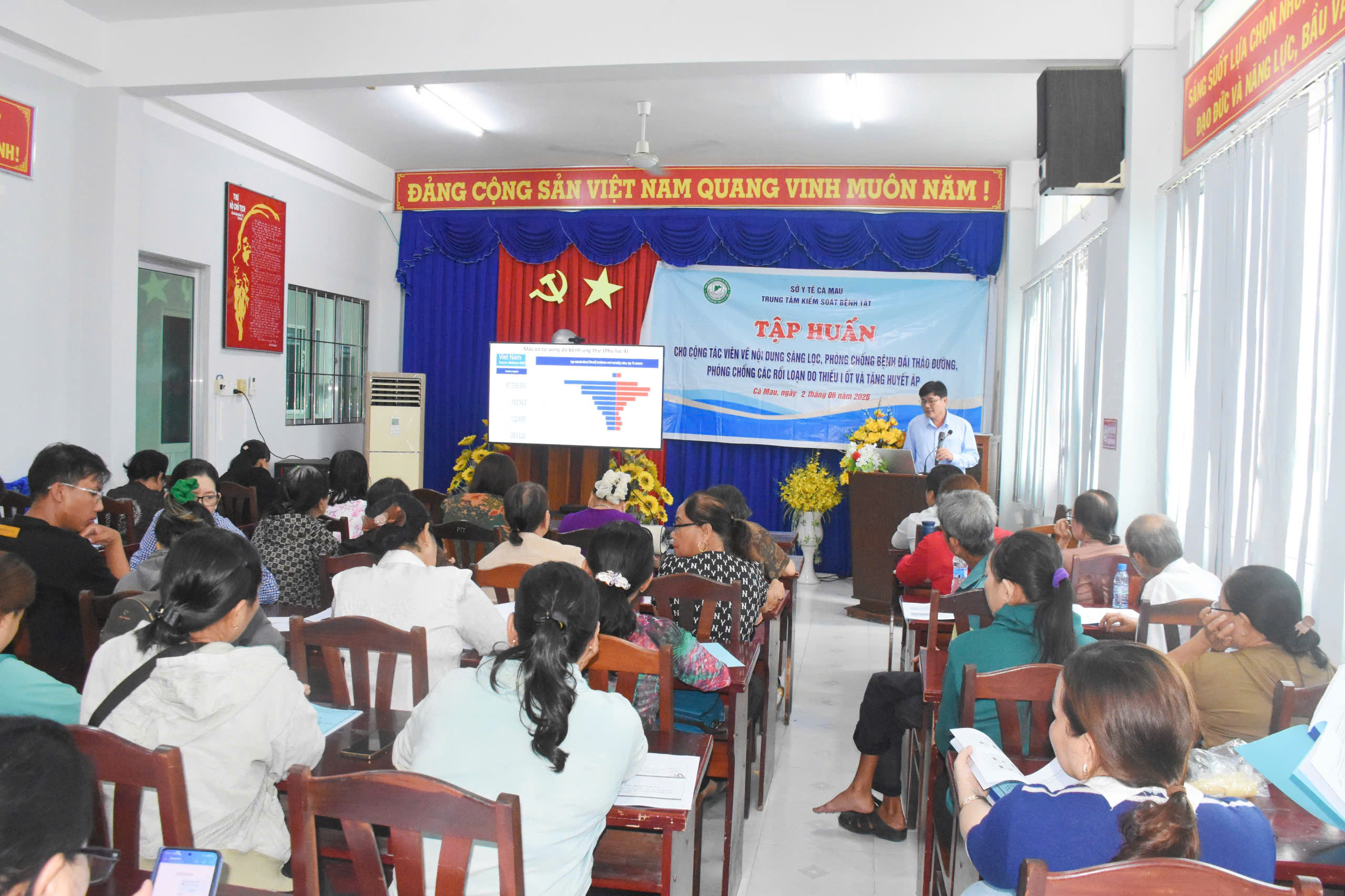 Tập huấn công tác phòng, chống bệnh đái tháo đường và tăng huyết áp