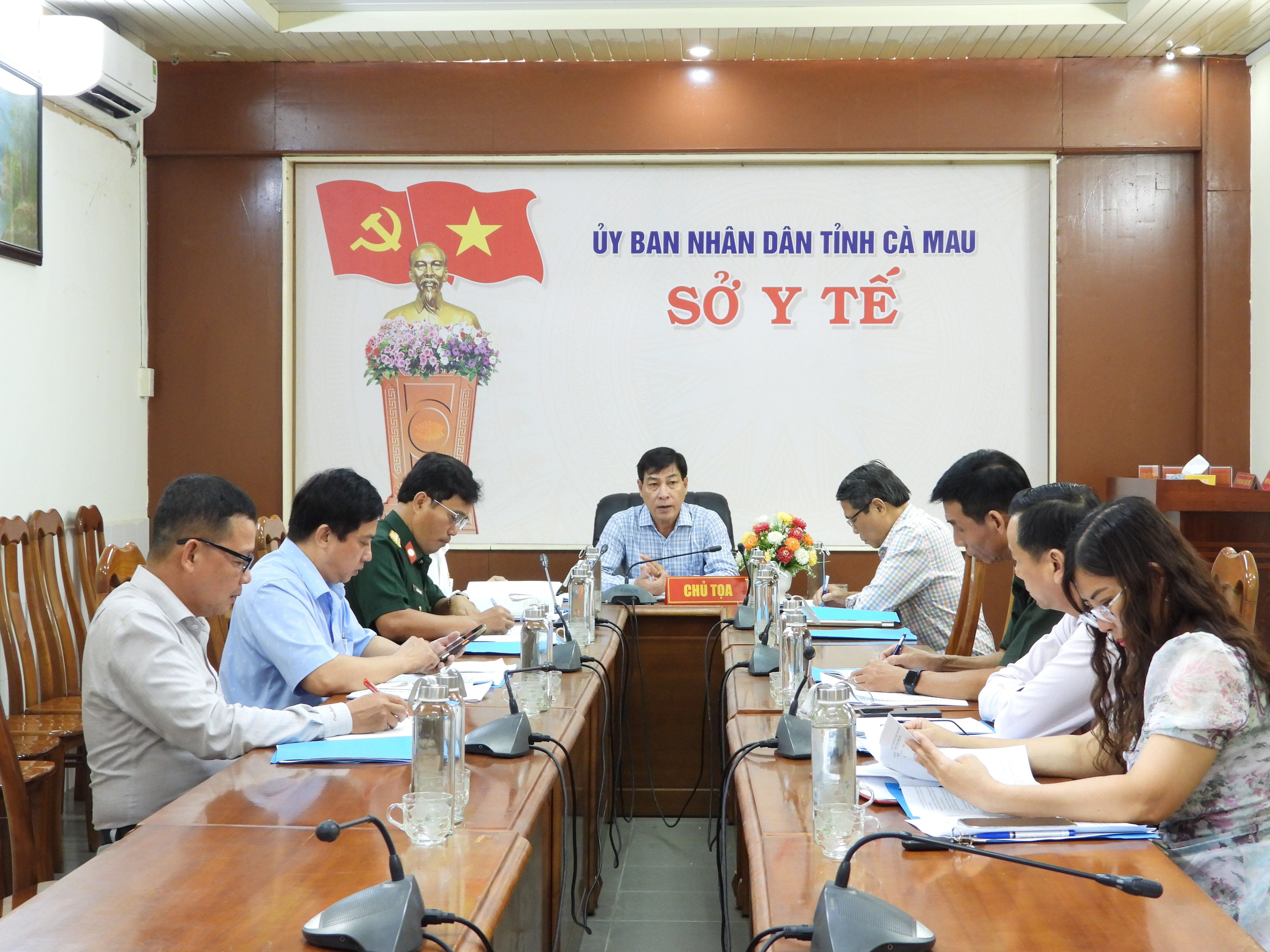 Họp triển khai công tác chuẩn bị đón Đoàn kiểm tra kết hợp quân dân y của Bộ Y tế