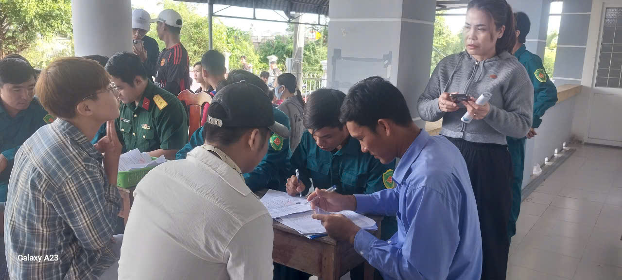 Tân Thuận hoàn thành khám sơ tuyển sức khỏe nghĩa vụ quân sự năm 2026