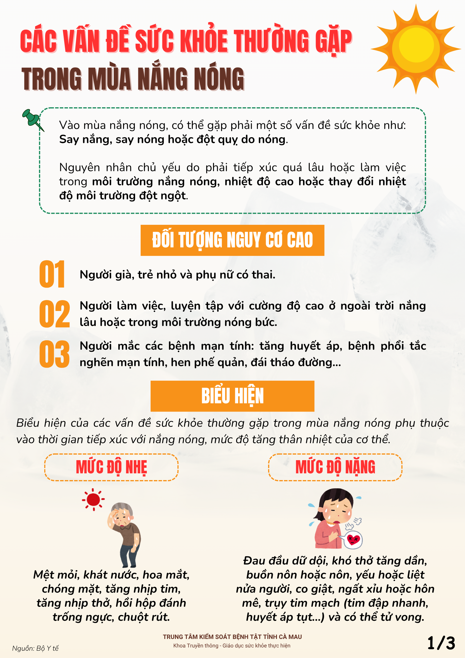 Chủ động phòng ngừa các vấn đề sức khỏe mùa nắng nóng