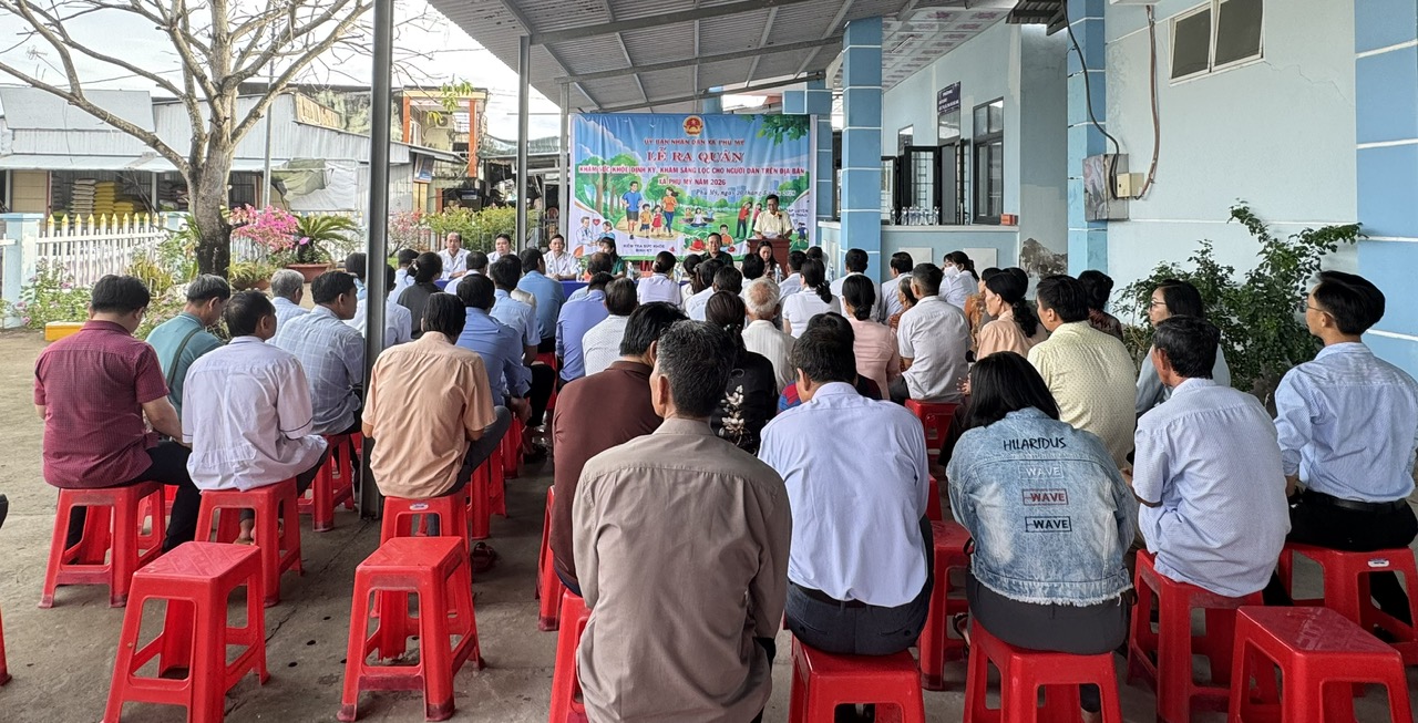 Phú Mỹ ra quân khám sức khỏe định kỳ, khám sàng lọc cho người dân