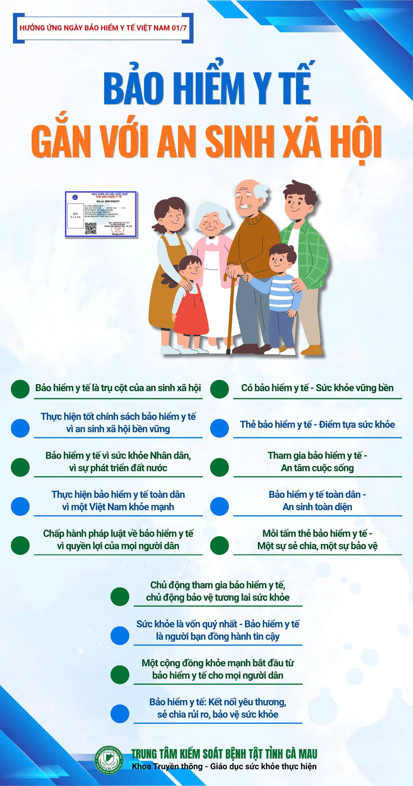 Hưởng ứng Ngày Bảo hiểm y tế Việt Nam 01/7: Chung tay vì sức khỏe toàn dân