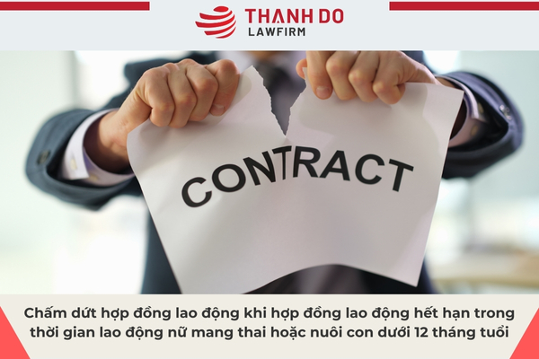 Chấm dứt hợp đồng lao động khi hợp đồng lao động hết hạn trong thời gian lao động nữ mang thai hoặc nuôi con dưới 12 tháng tuổi