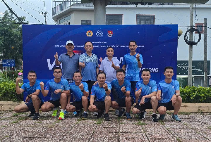 Khởi động giải chạy bộ trực tuyến tại VNPT Đắk Nông