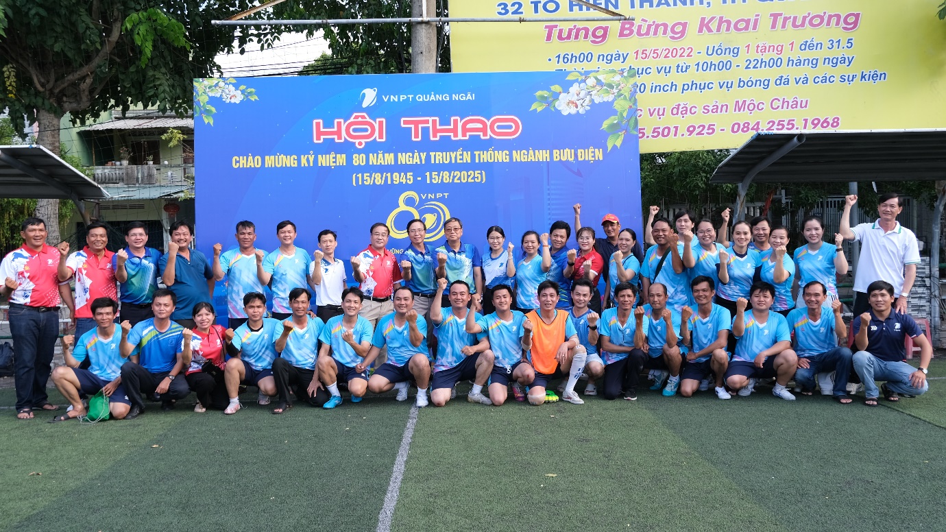Công đoàn VNPT Quảng Ngãi tổ chức hội thao chào mừng 80 năm ngày truyền thống ngành