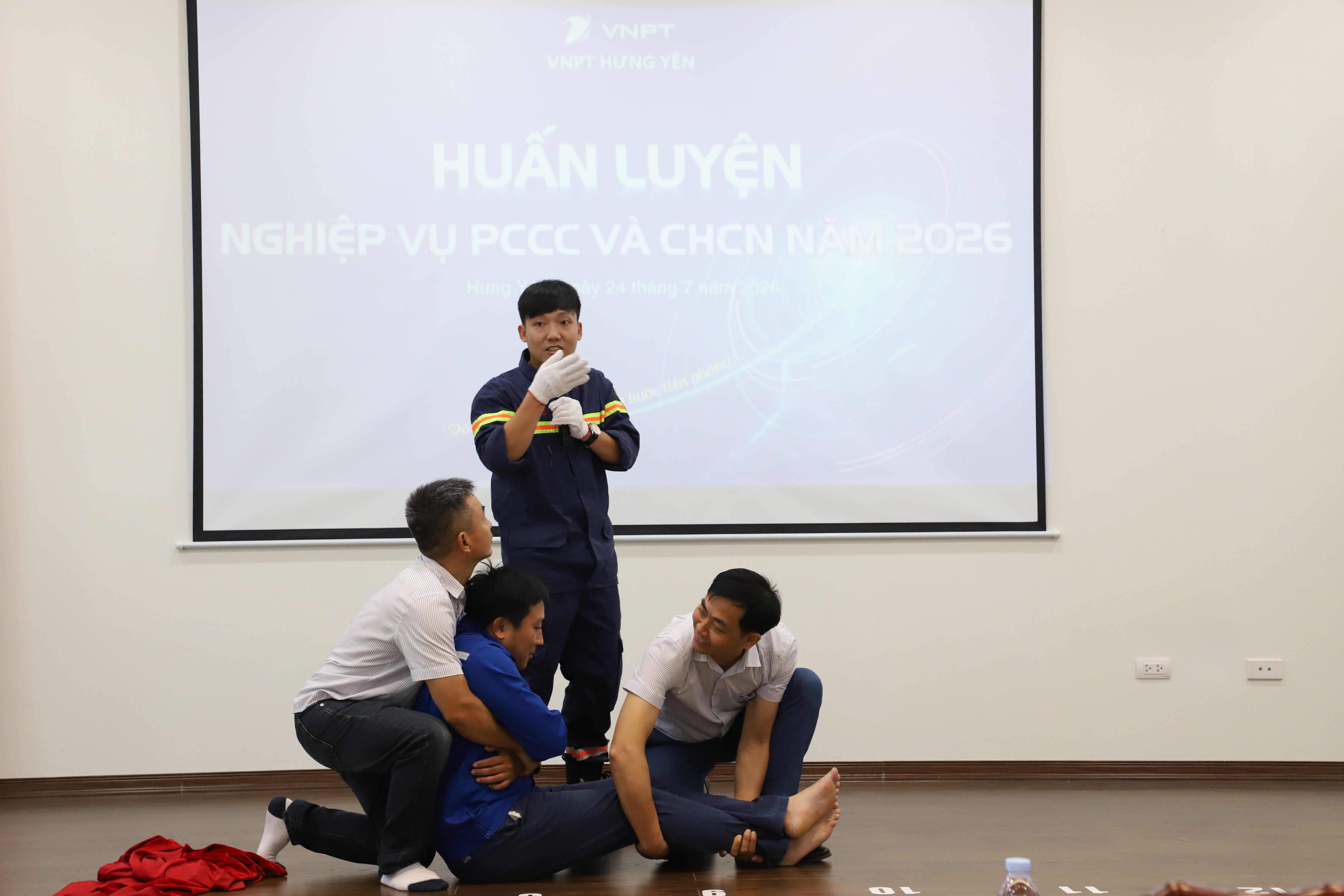 VNPT Hưng Yên huấn luyện định kỳ nghiệp vụ PCCC và CNCH