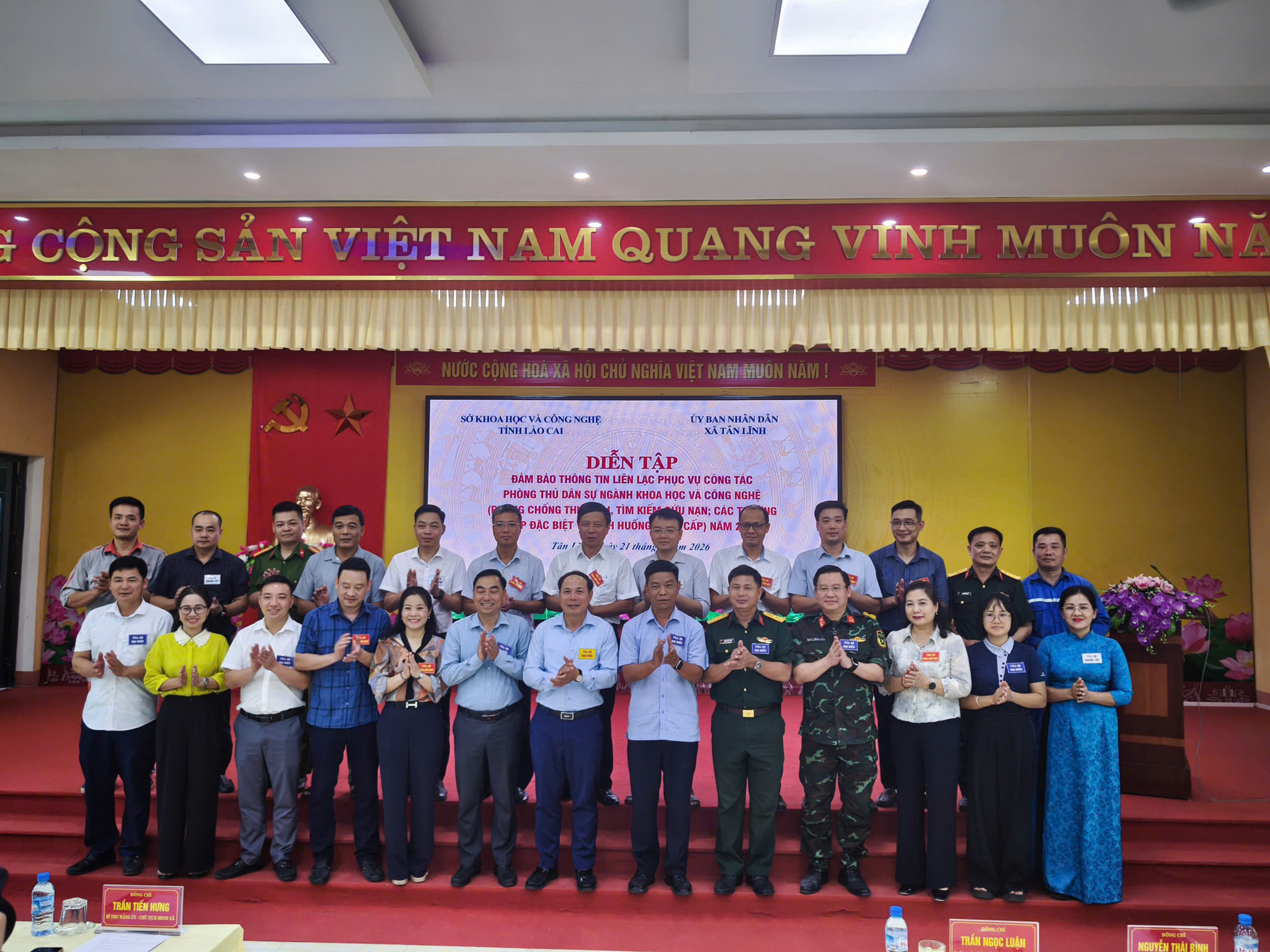 VNPT Lào Cai tham gia diễn tập đảm bảo thông tin liên lạc phục vụ phòng thủ dân sự năm 2026