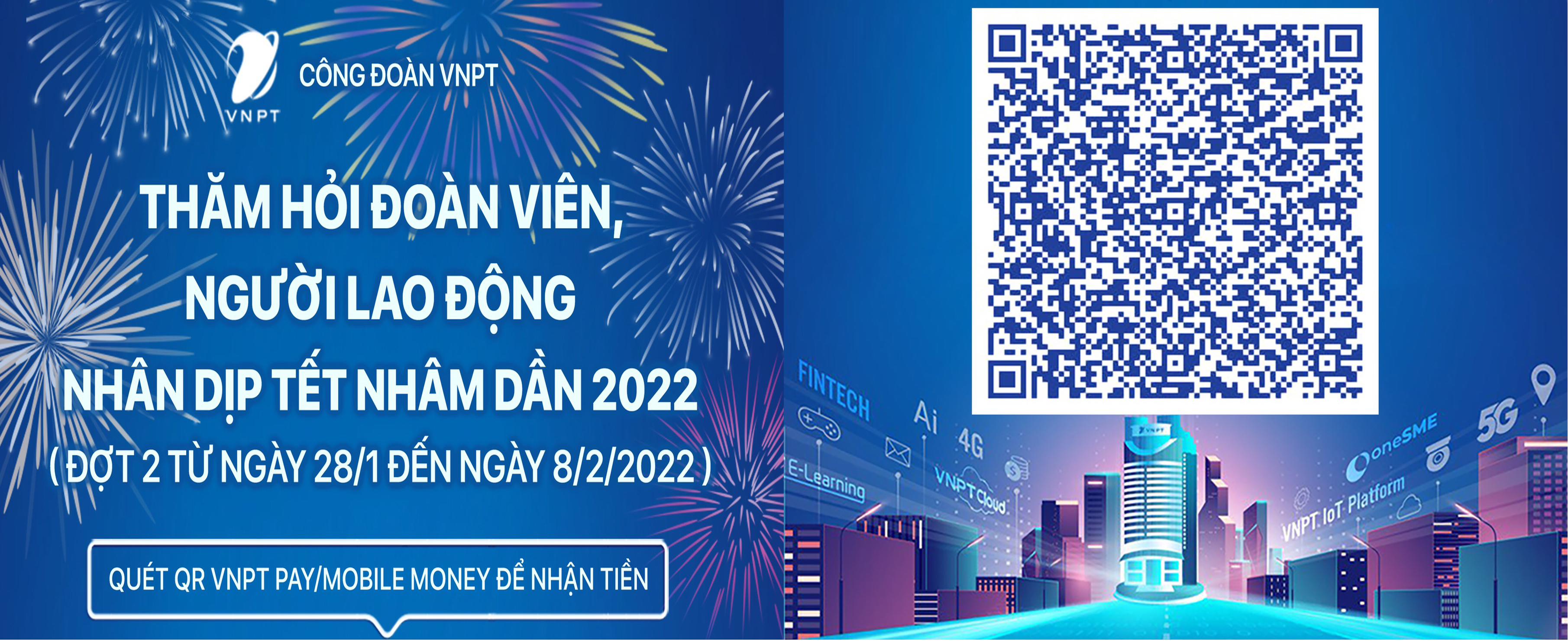 Tài liệu hướng dẫn quét QRcode nhận kinh phí thăm hỏi ĐV, NLD nhân dịp tết Nhâm Dần 2022
