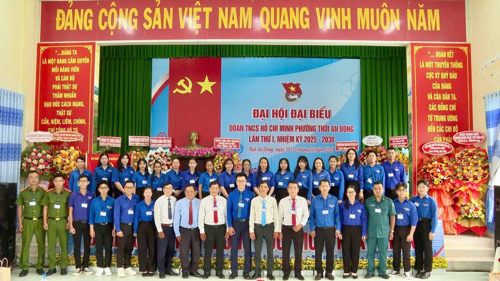 ĐẠI HỘI ĐẠI BIỂU ĐOÀN TNCS HỒ CHÍ MINH PHƯỜNG THỚI AN ĐÔNG LẦN THỨ I, NHIỆM KỲ 2025 - 2030