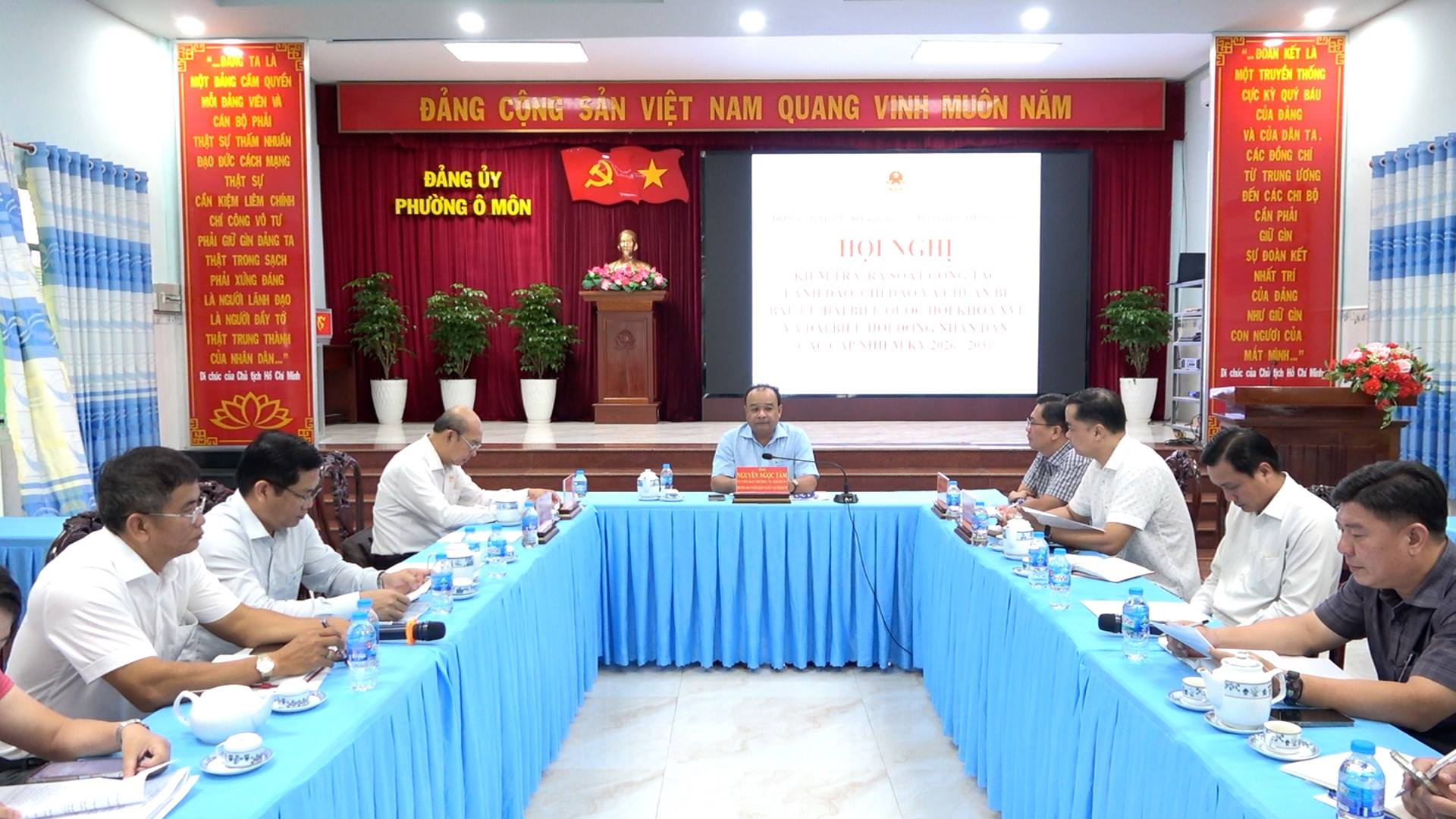 BAN BẦU CỬ SỐ 4 ĐẠI BIỂU HĐND TP. CẦN THƠ HỘI NGHỊ TRIỂN KHAI CÔNG TÁC BẦU CỬ TẠI PHƯỜNG Ô MÔN