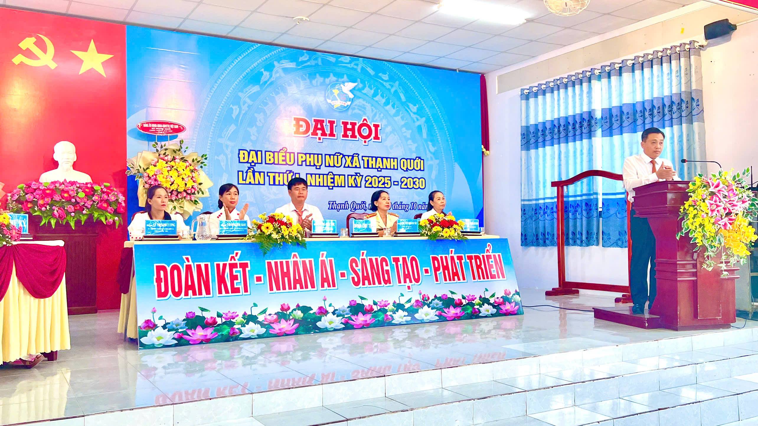 ĐẠI HỘI ĐẠI BIỂU PHỤ NỮ XÃ THẠNH QUỚI LẦN THỨ I, NHIỆM KỲ 2025 - 2030