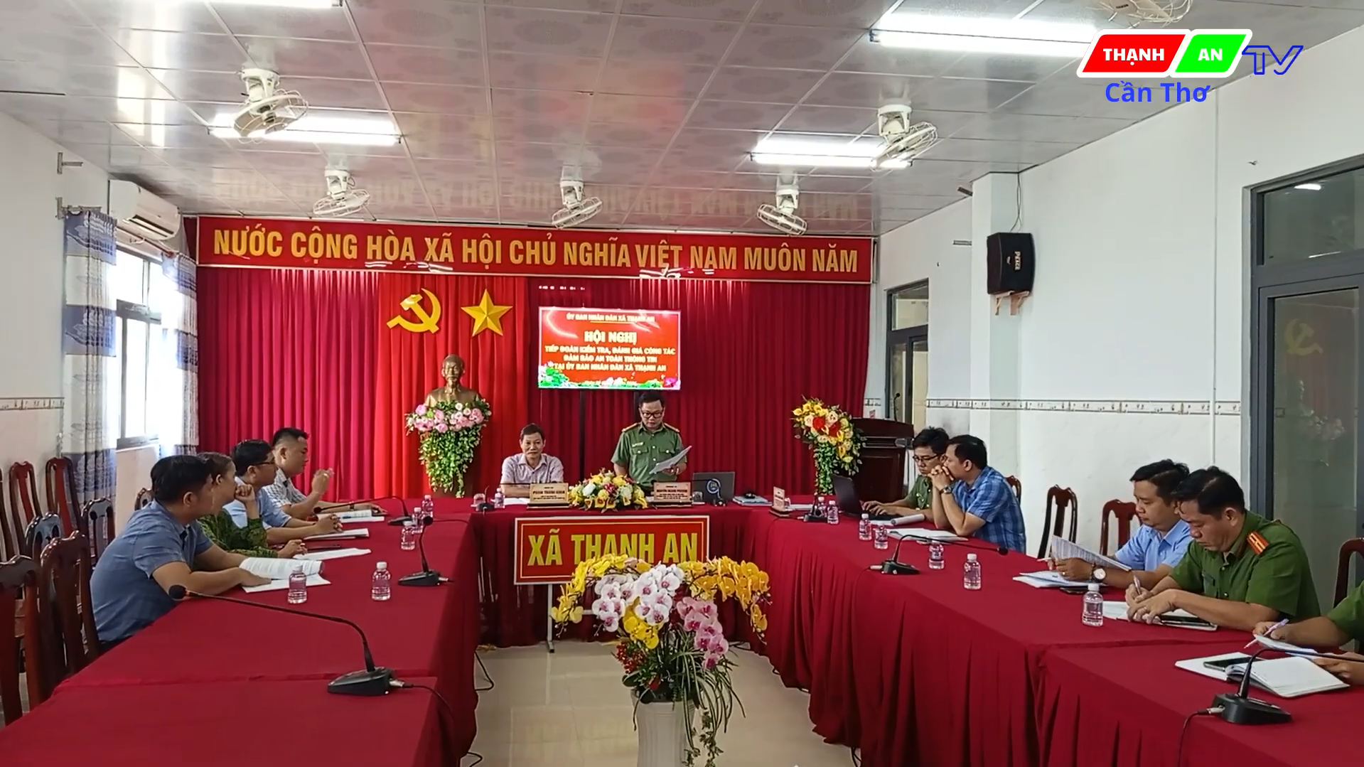 THẠNH AN TIẾP ĐOÀN KIỂM TRA CÔNG TÁC ĐẢM BẢO AN TOÀN THÔNG TIN