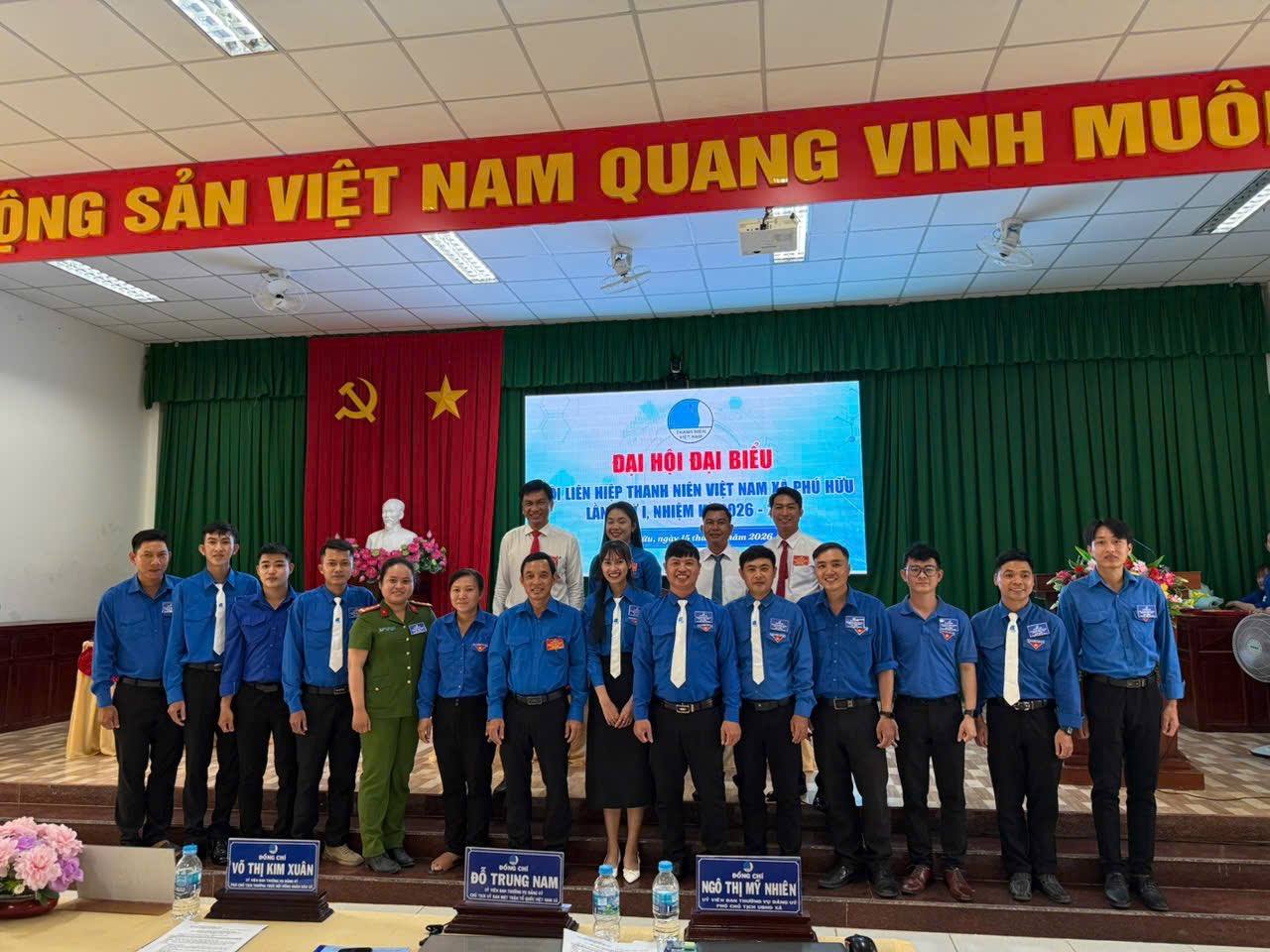 Phú Hữu tổ chức thành công Đại hội đại biểu Hội Liên hiệp Thanh niên Việt Nam xã lần thứ I, nhiệm kỳ 2026 - 2029
