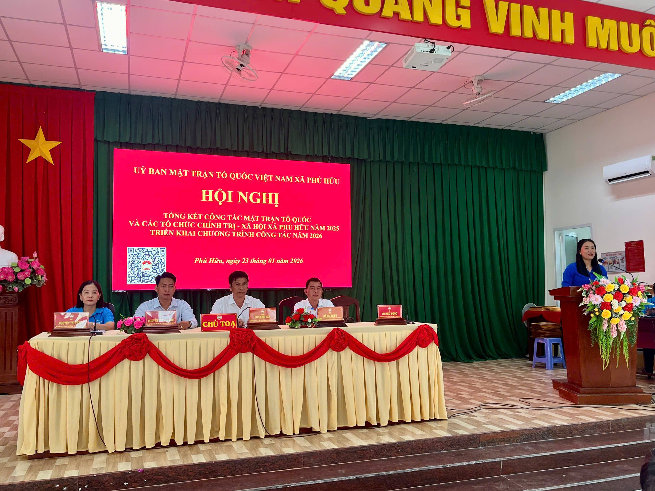 Xã Phú Hữu: Phát huy sức mạnh đại đoàn kết, quyết tâm xây dựng nông thôn mới năm 2026