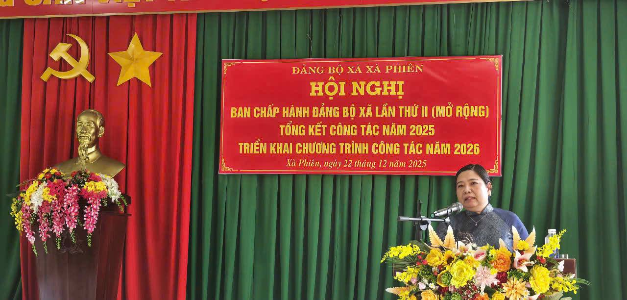 Đảng ủy xã Xà Phiên: Tổng kết công tác năm 2025, triển khai nhiệm vụ năm 2026