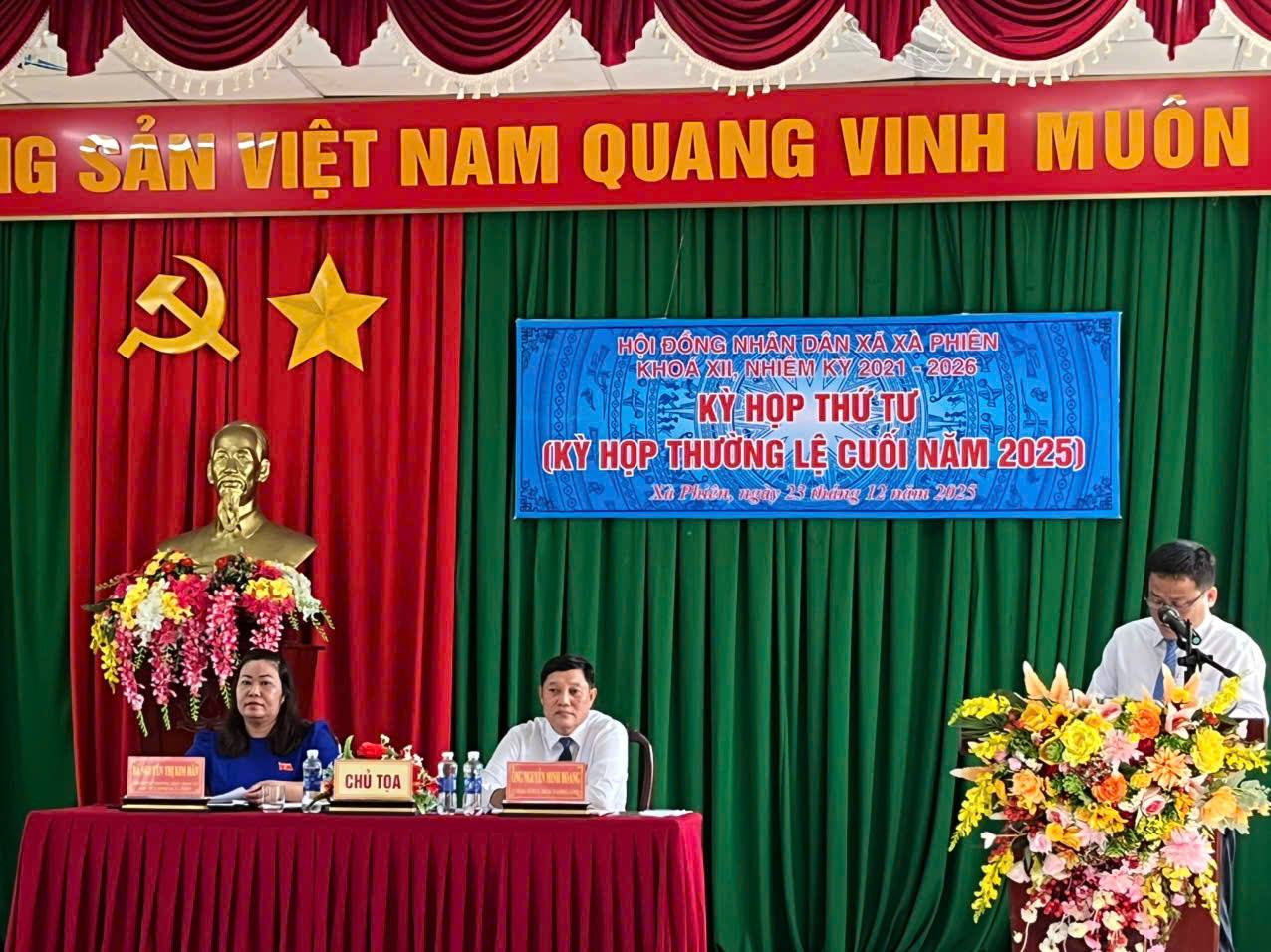 HĐND xã Xà Phiên tổ chức kỳ họp thường lệ cuối năm 2025