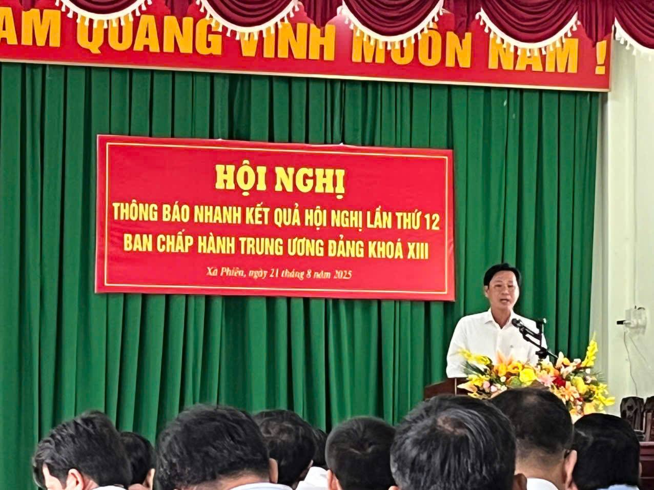 Thông báo nhanh kết quả Hội nghị lần thứ 12 Ban Chấp hành Trung ương Đảng khóa XIII
