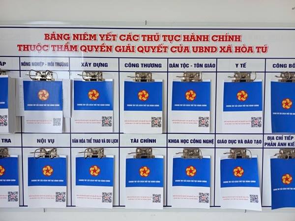 Xã Hòa Tú triển khai thực hiện tiếp nhận và trả kết quả giải quyết thủ tục hành chính không phụ thuộc vào địa giới hành chính từ ngày 01/10/2025
